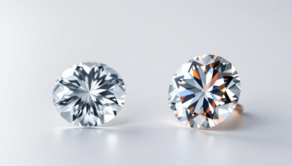 lab created diamonds or moissanite